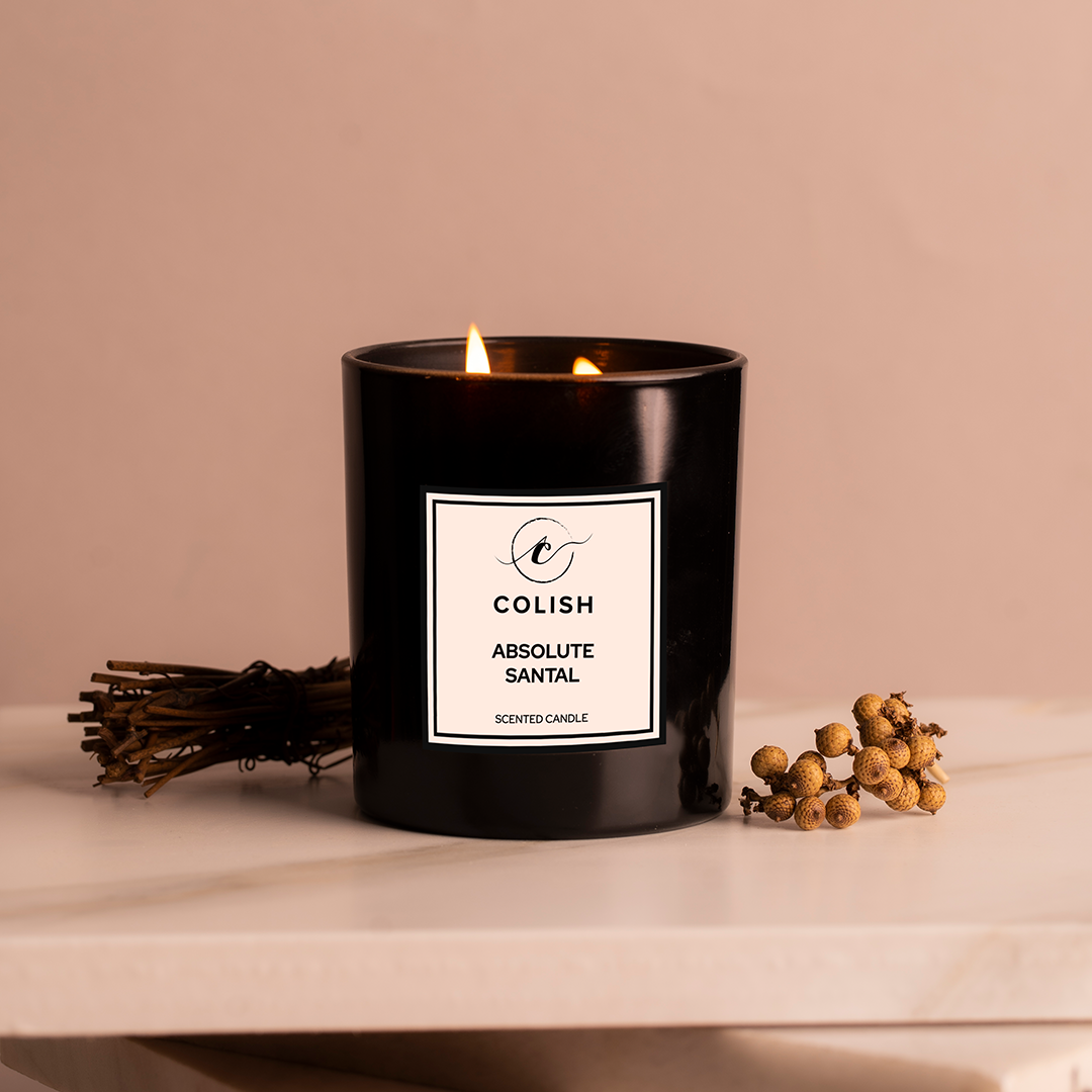 santal sandalwood candle