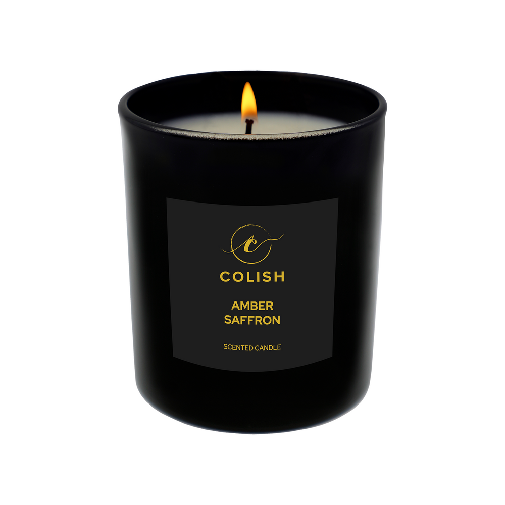 
                      
                        AMBER SAFFRON SCENTED CANDLE
                      
                    